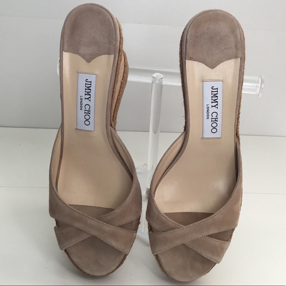 Jimmy Choo - 80MM Almer Cork Wedge